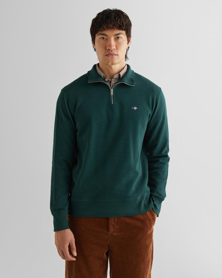 Gant Yeşil Original Fabric Premium Sweatshirt