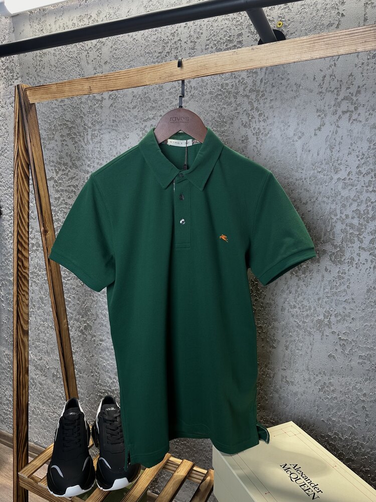 Etro Polo Yaka Logo Nakışlı T-Shirt