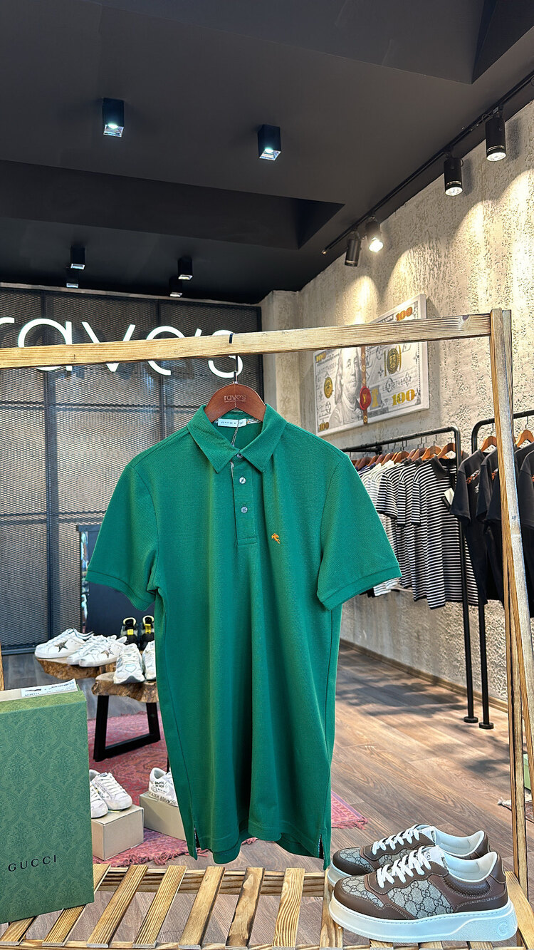 Etro Polo Yaka Logo Nakışlı T-Shirt