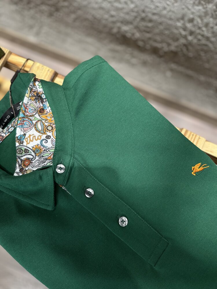 Etro Polo Yaka Logo Nakışlı T-Shirt