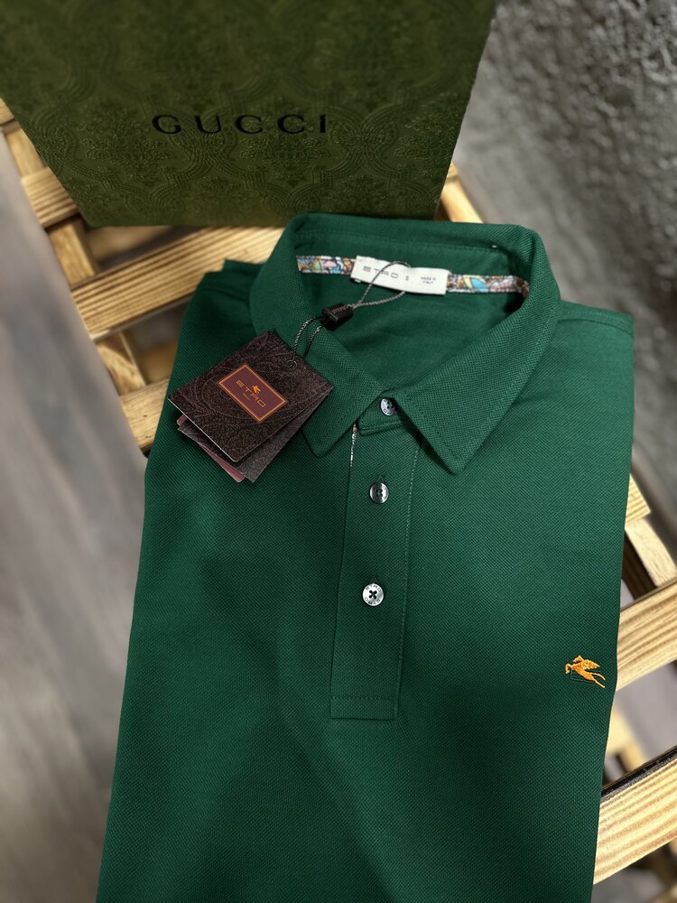 Etro Polo Yaka Logo Nakışlı T-Shirt