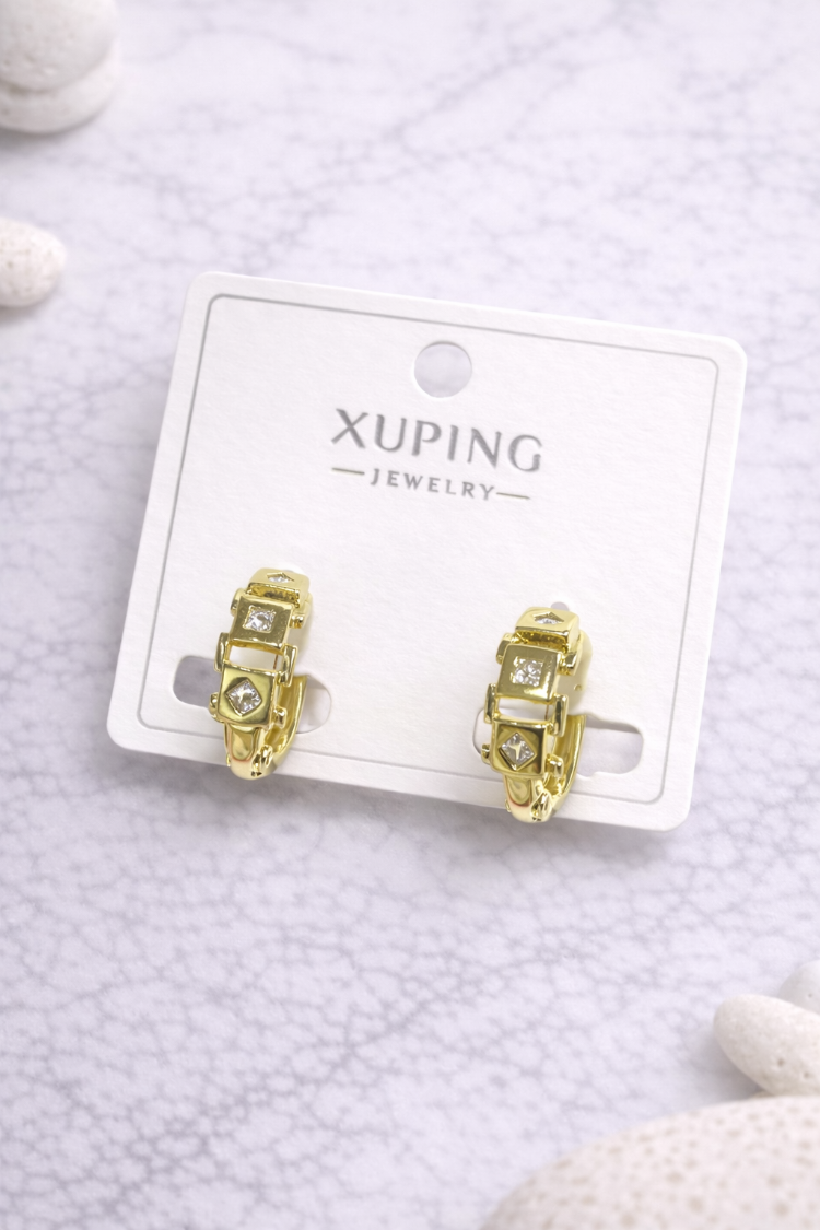 Altın Kaplama Halka Küpe
