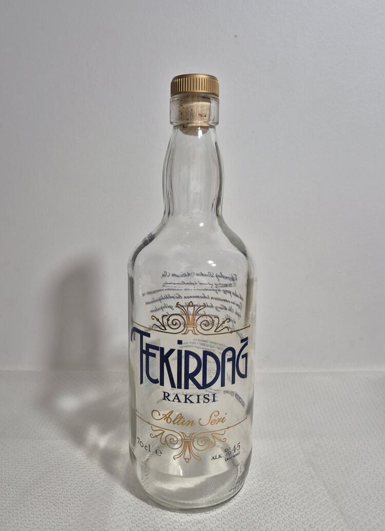 TEKİRDAĞ RAKISI ALTIN SERİ BOŞ ŞİŞESİ - 70 cl