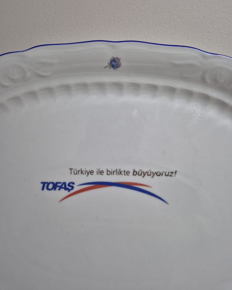 TOFAŞ 26 TEMMUZ 2003 TARİHLİ PORSELEN KOLEKSİYONLUK TABAK