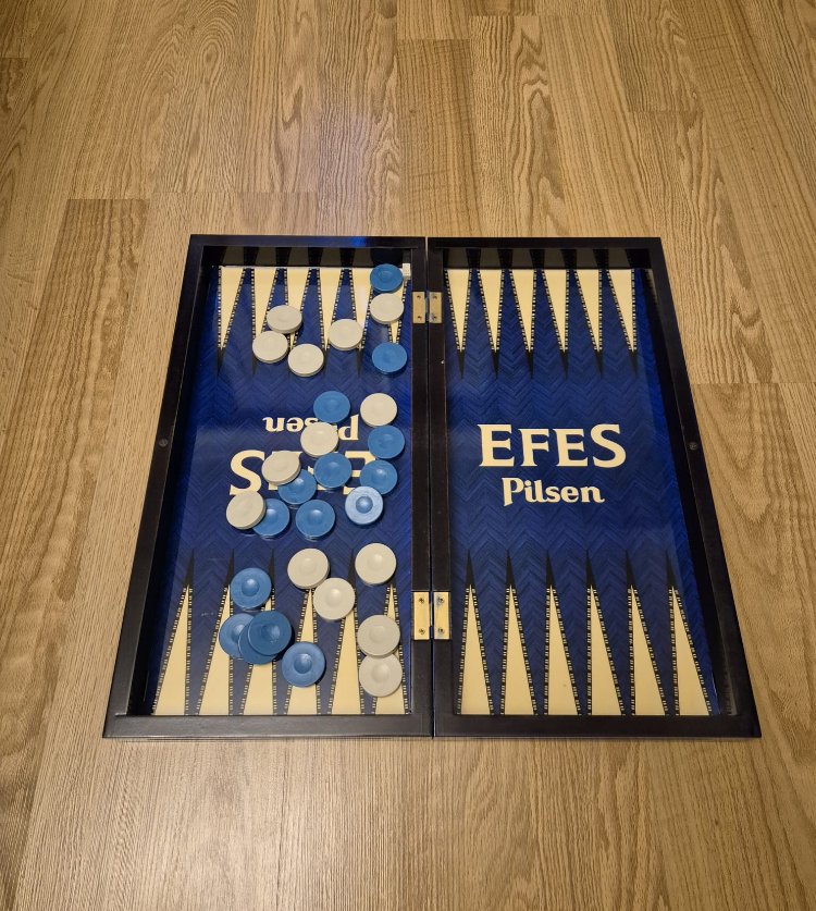 EFES PİLSEN VINTAGE AHŞAP TAVLASI