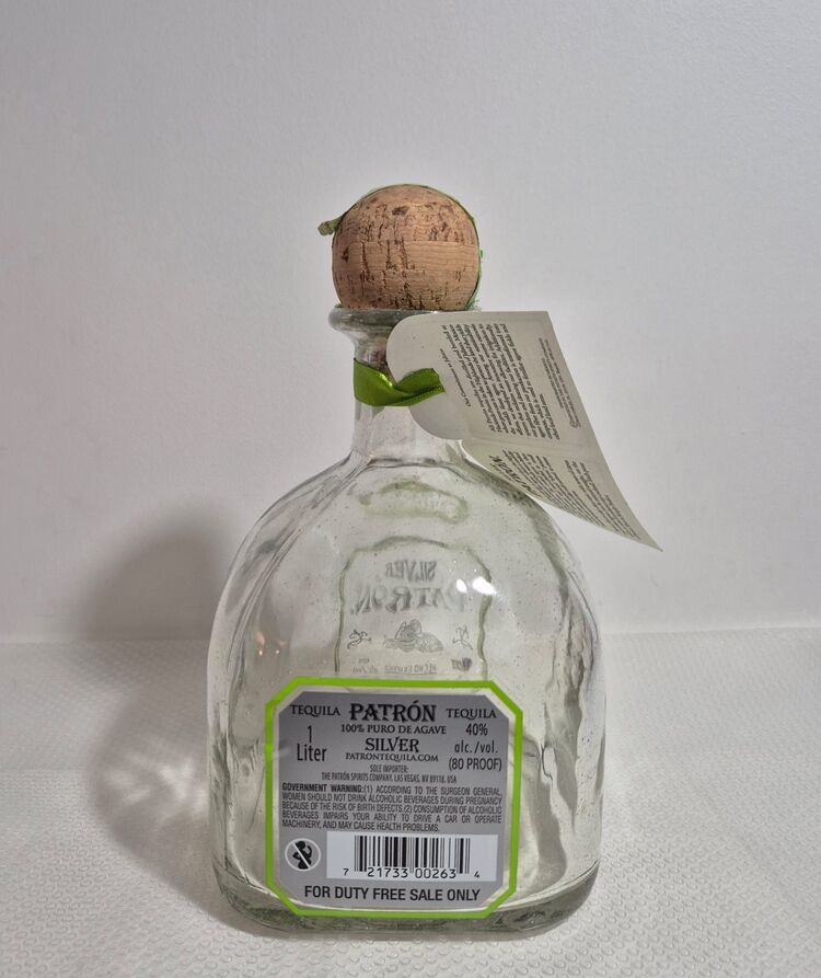 SILVER PATRON KOLEKSİYONLUK BOŞ ŞİŞE - 1 Litre