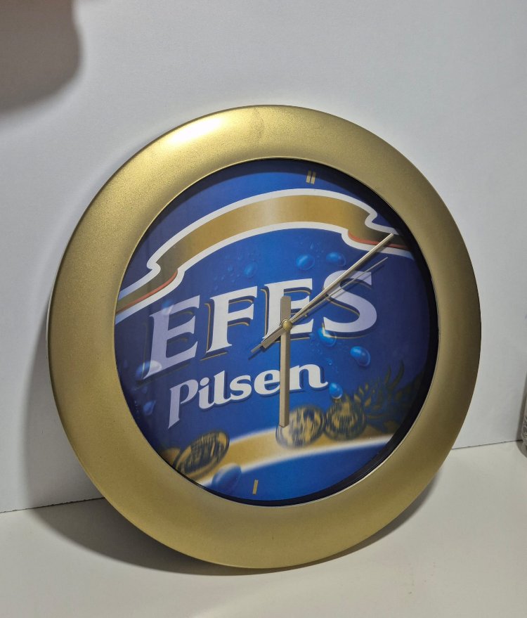 EFES PİLSEN VINTAGE DUVAR SAATİ - 1998