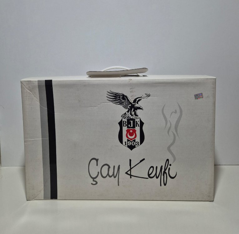 BEŞİKTAŞ LİSANSLI 6'LI ÇAY BARDAĞI SETİ (Büyük Boy)