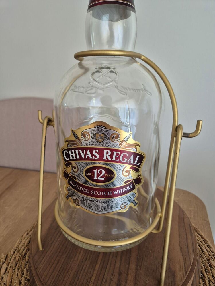 CHIVAS REGAL 3 LİTRE AHŞAP SALINCAKLI BOŞ ŞİŞE