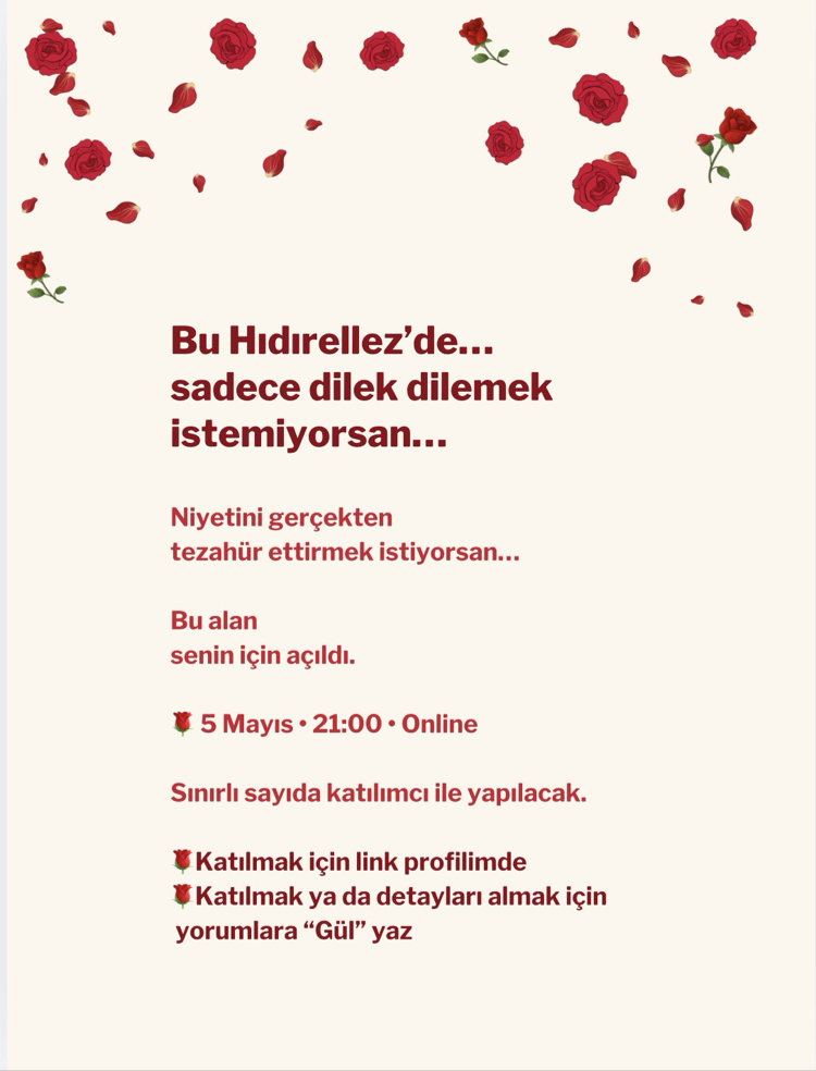 KÜLLERİNDEN DEĞİL, GÜLLERİNDEN DOĞ VE HIDIRELLEZ ATÖLYESİ