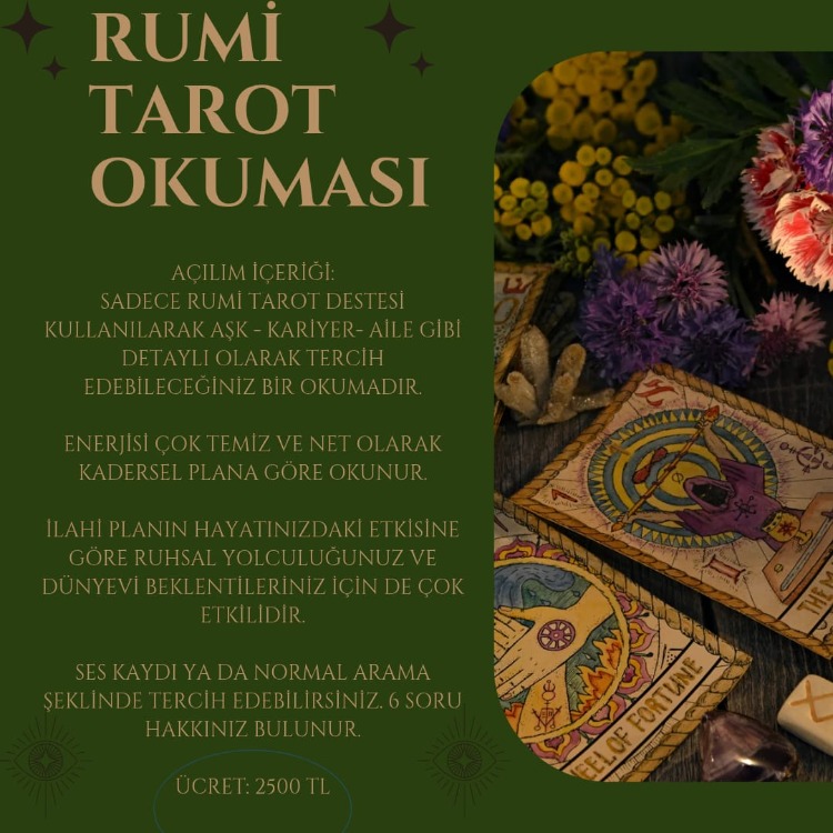 RUMİ TAROT (İLAHİ PLAN) OKUMASI