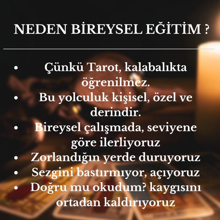 TEMEL VE İLERİ SEVİYE TAROT EĞİTİMİ 