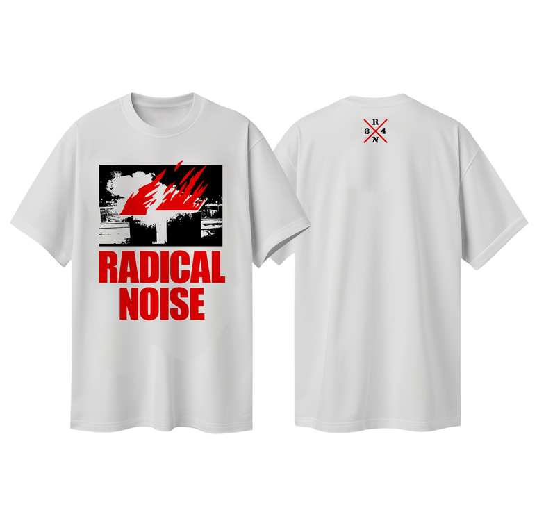 Radical Noise - Gölge Beyaz T-Shirt