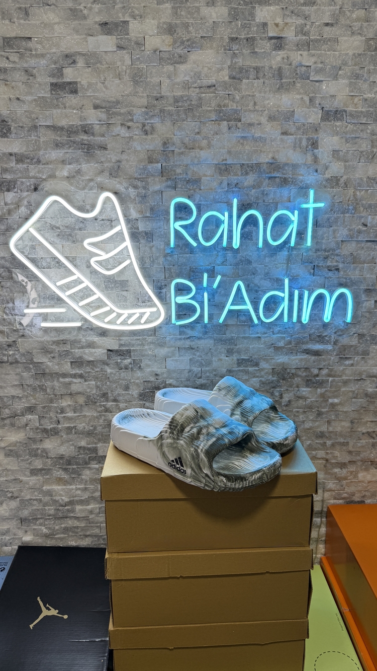  Adidas Adilette 22 – Haki/Beyaz