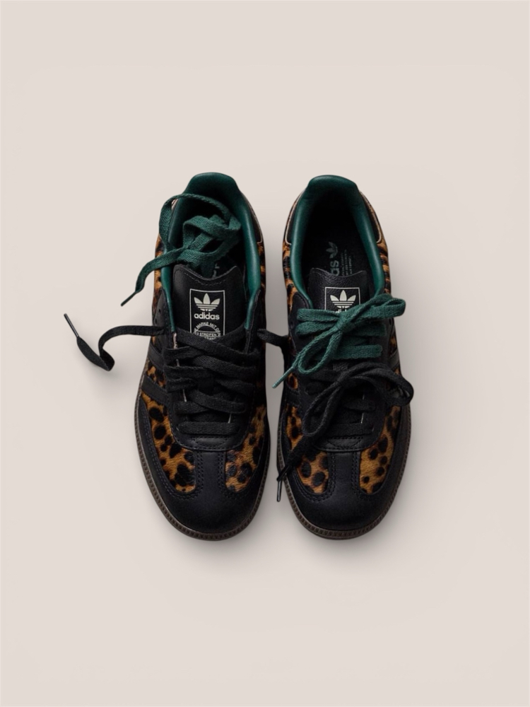 adidas Samba OG Black Green Leopard
