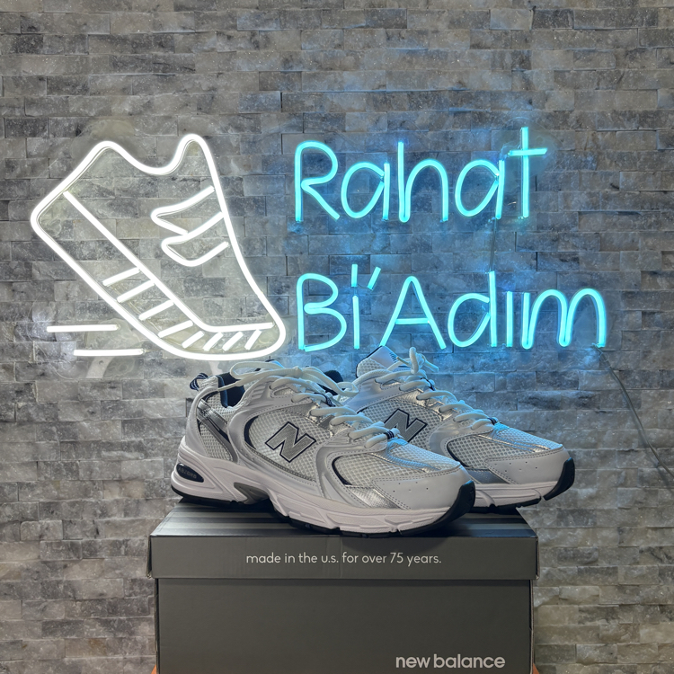 Unisex – New Balance 530 – Gümüş – %100 ithal • A kalite ürün