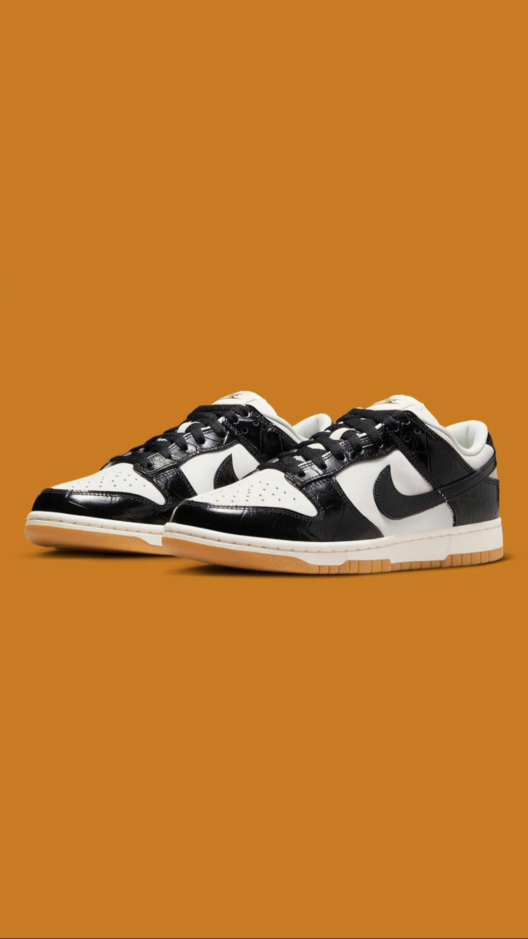 Nike Dunk Low LX Black Croc