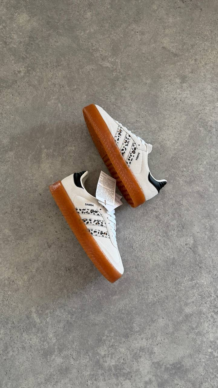Adidas Sambae Leopard White