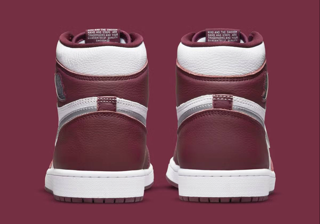 Air Jordan 1 High “Bordeaux” WHITE/METALLIC SILVER