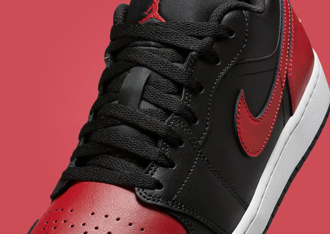 Air Jordan 1 Low “Bred Twist” Black/Varsity Red-Summit White