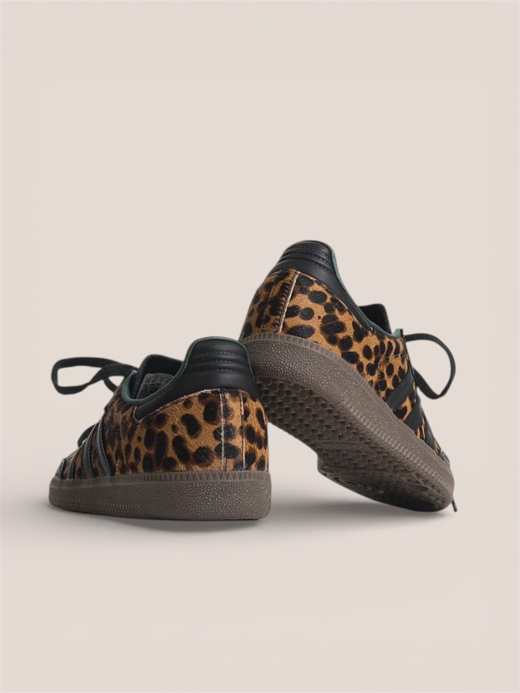 adidas Samba OG Black Green Leopard