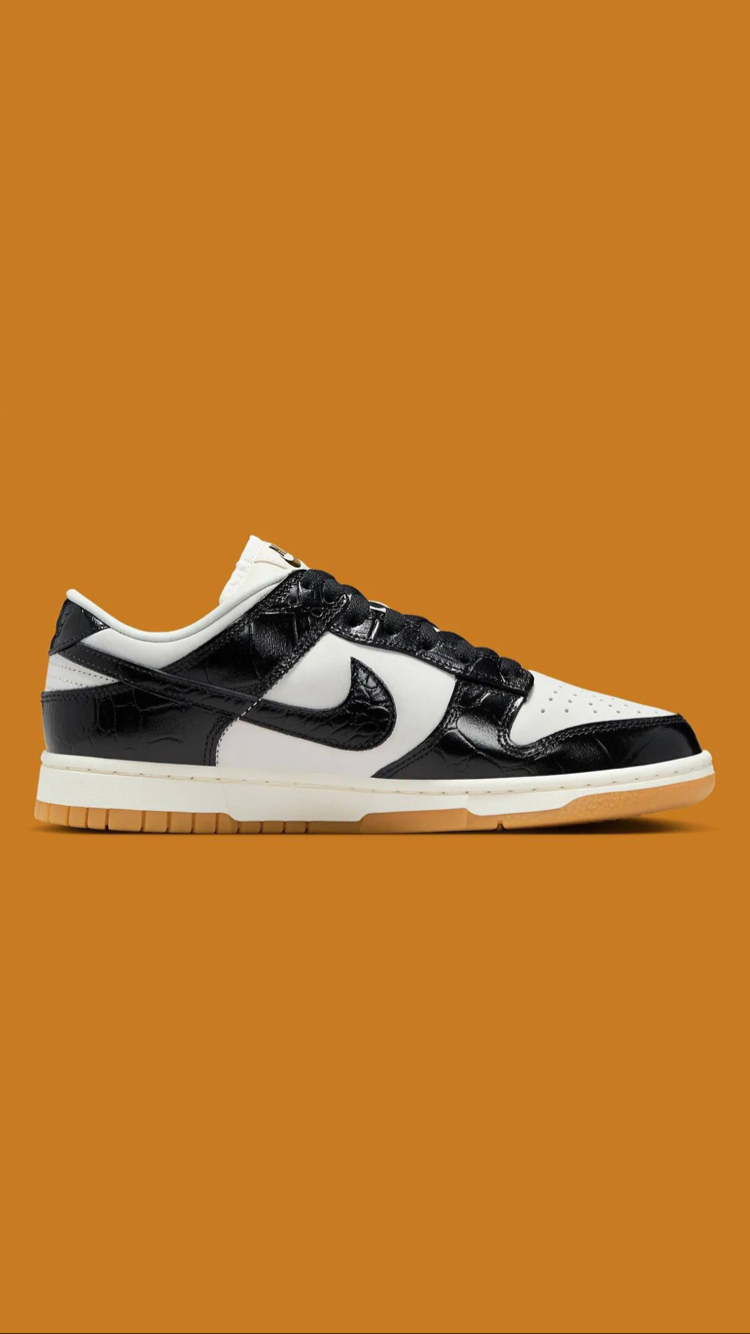 Nike Dunk Low LX Black Croc