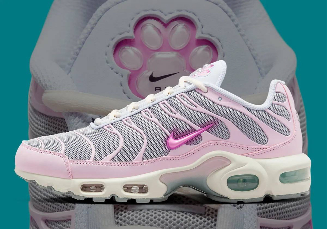 Nike TN Air Max Plus “ Paw Print Grey Pink Foam “