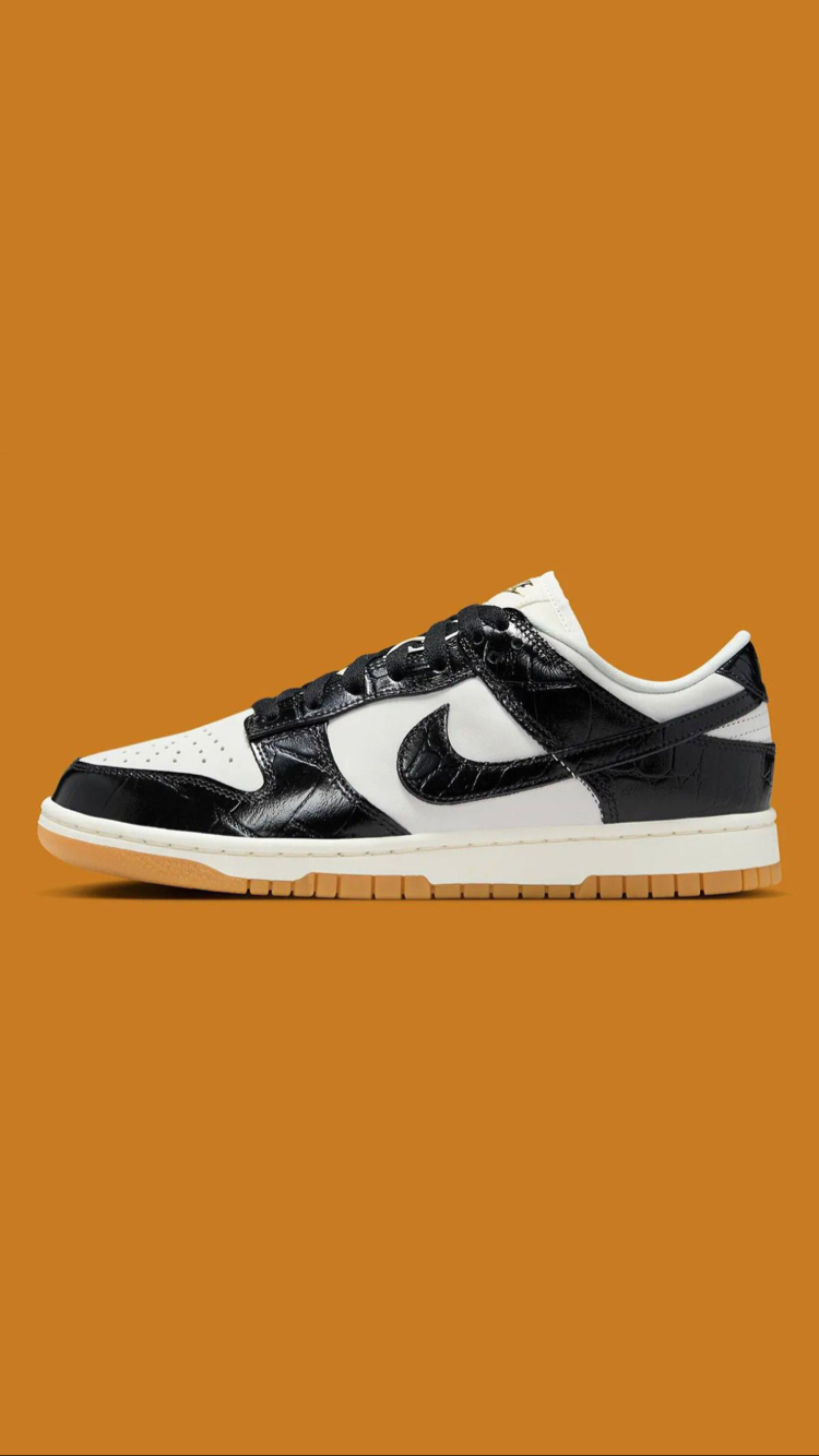 Nike Dunk Low LX Black Croc