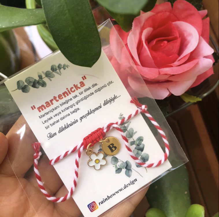 Papatya harf Marteniçka bileklik