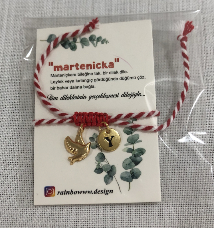 Kuş harfli sembol Marteniçka bileklik
