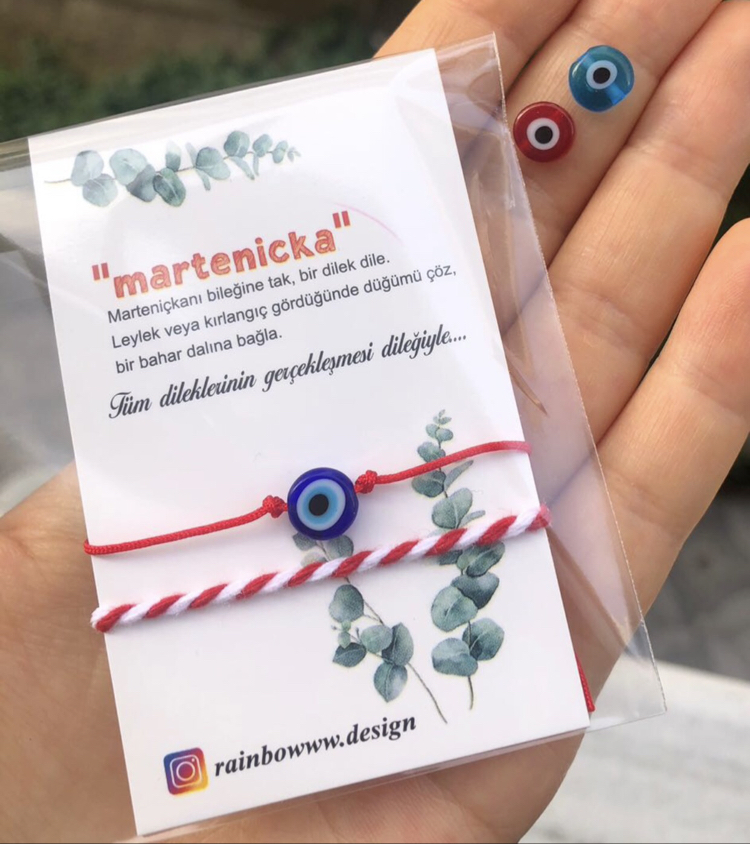 Nazar boncuğu Marteniçka seti