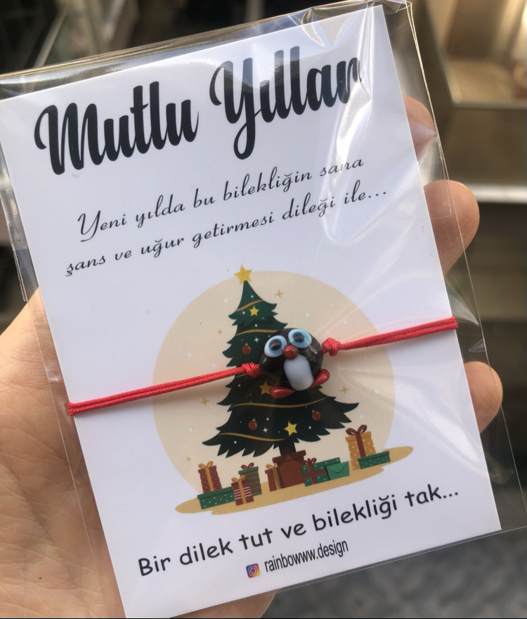 Penguen murano bileklik 