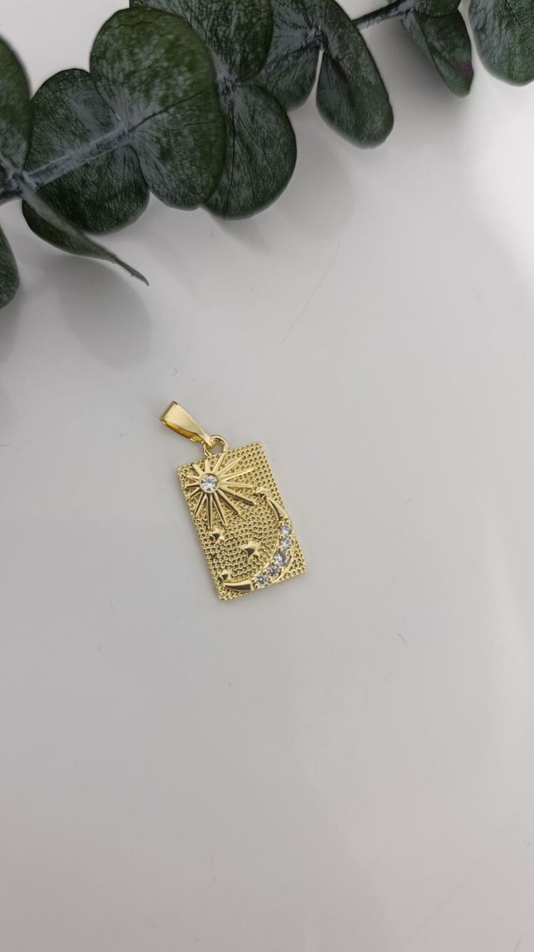 14K Renkte Xuping Tarot Kolye Ucu