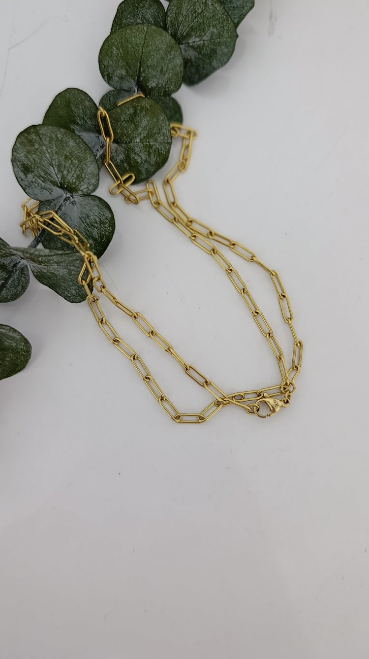 14K Renkte Xuping 60 cm Ataç Zincir Kolye