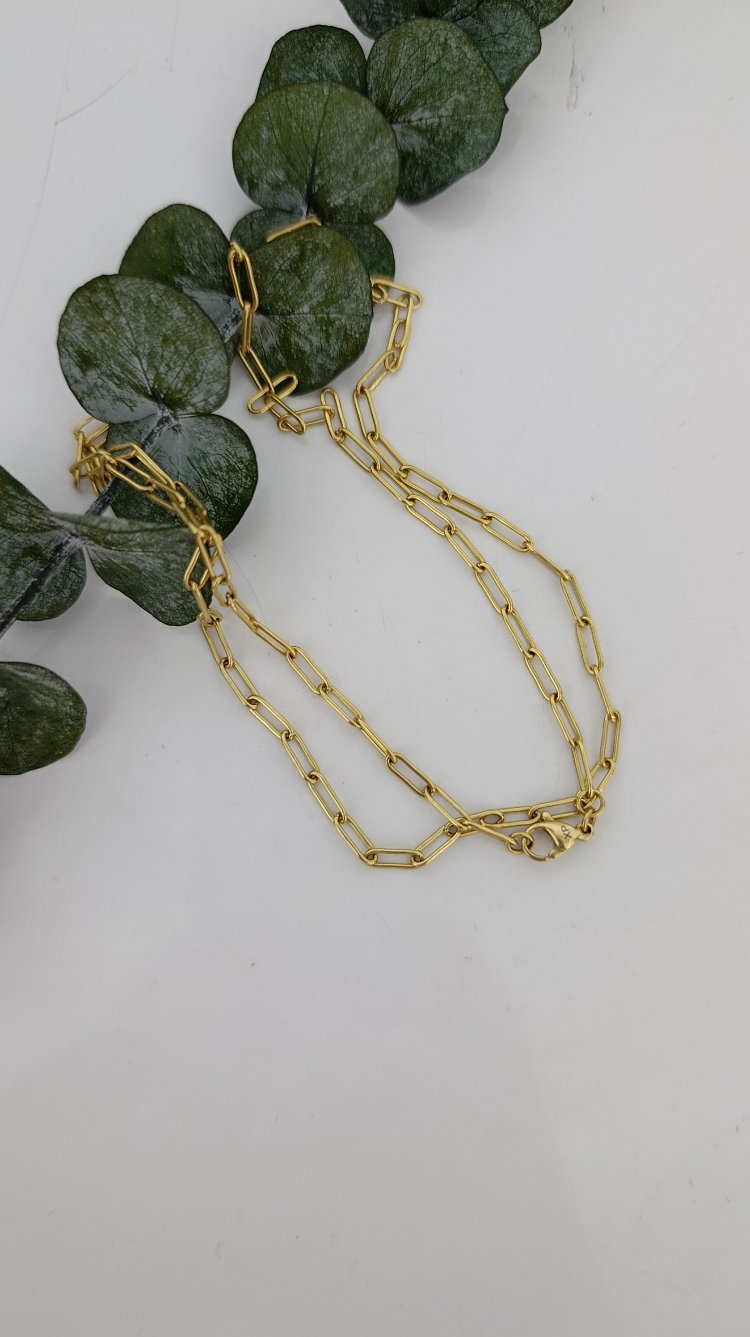 14K Renkte Xuping 60 cm Ataç Zincir Kolye