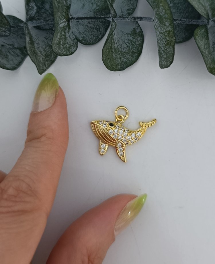 14K Renkte Xuping Balina Kolye Ucu