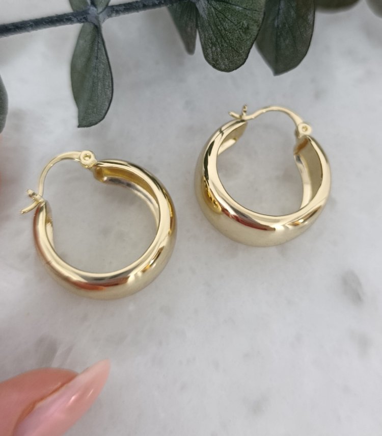 14K Renkte Xuping Bond Küpe