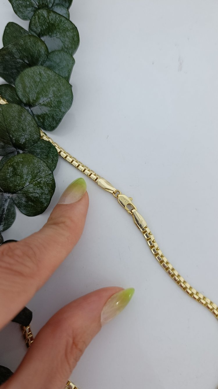 14K Renkte Xuping 45 cm Cube Kolye