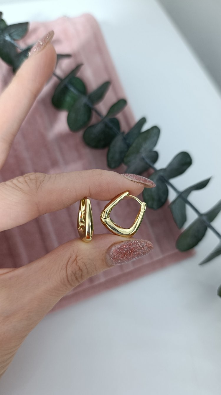 14K Renkte Xuping Bag Küpe 