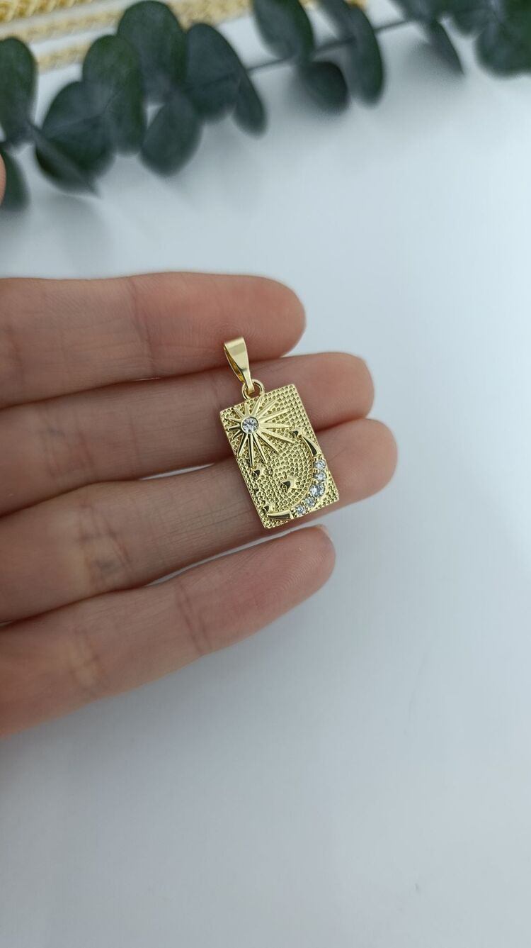 14K Renkte Xuping Tarot Kolye Ucu