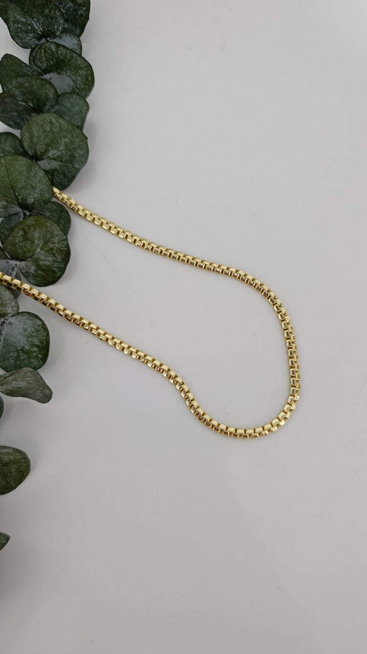 14K Renkte Xuping 45 cm Cube Kolye