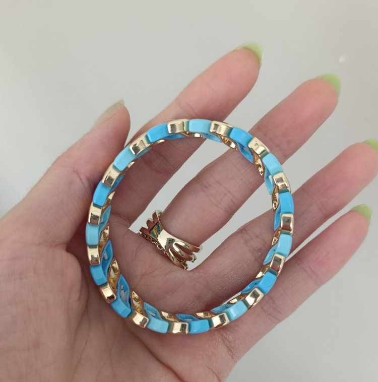 14K Renkte Seramik Kaplama Bileklikler