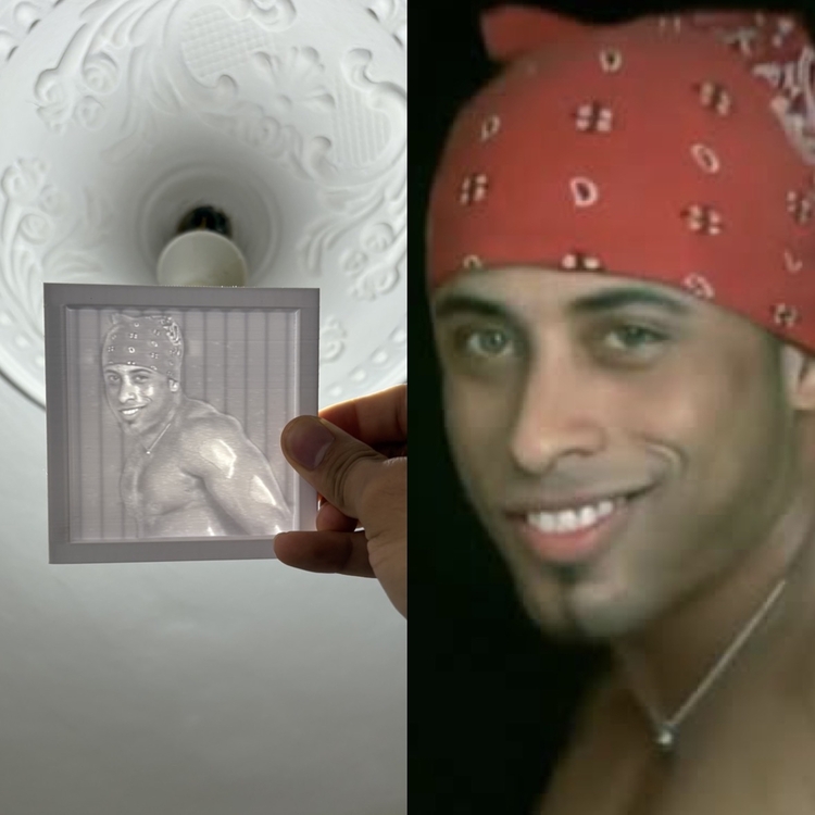 Kişiye özel litophane fotoğraf