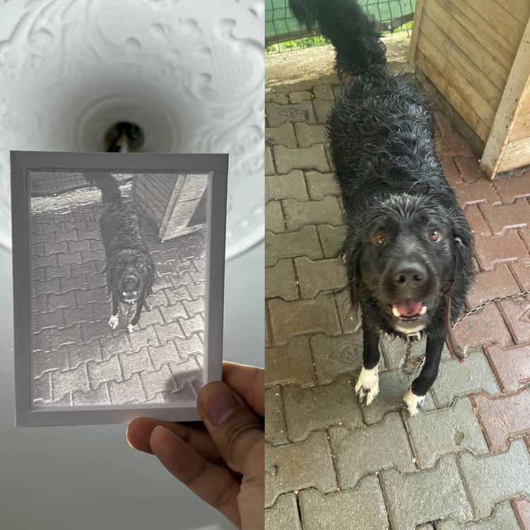 Kişiye özel litophane fotoğraf