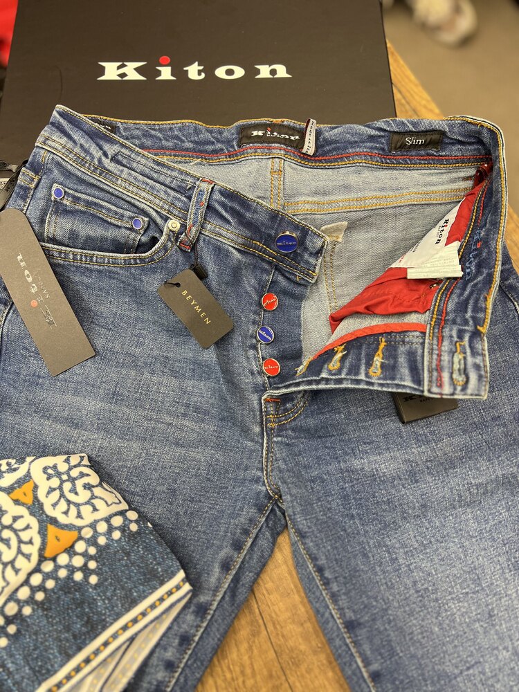 Kiton mavi Jeans