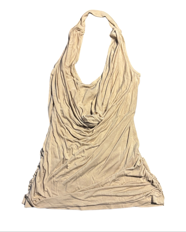 Network Draped Halter Top