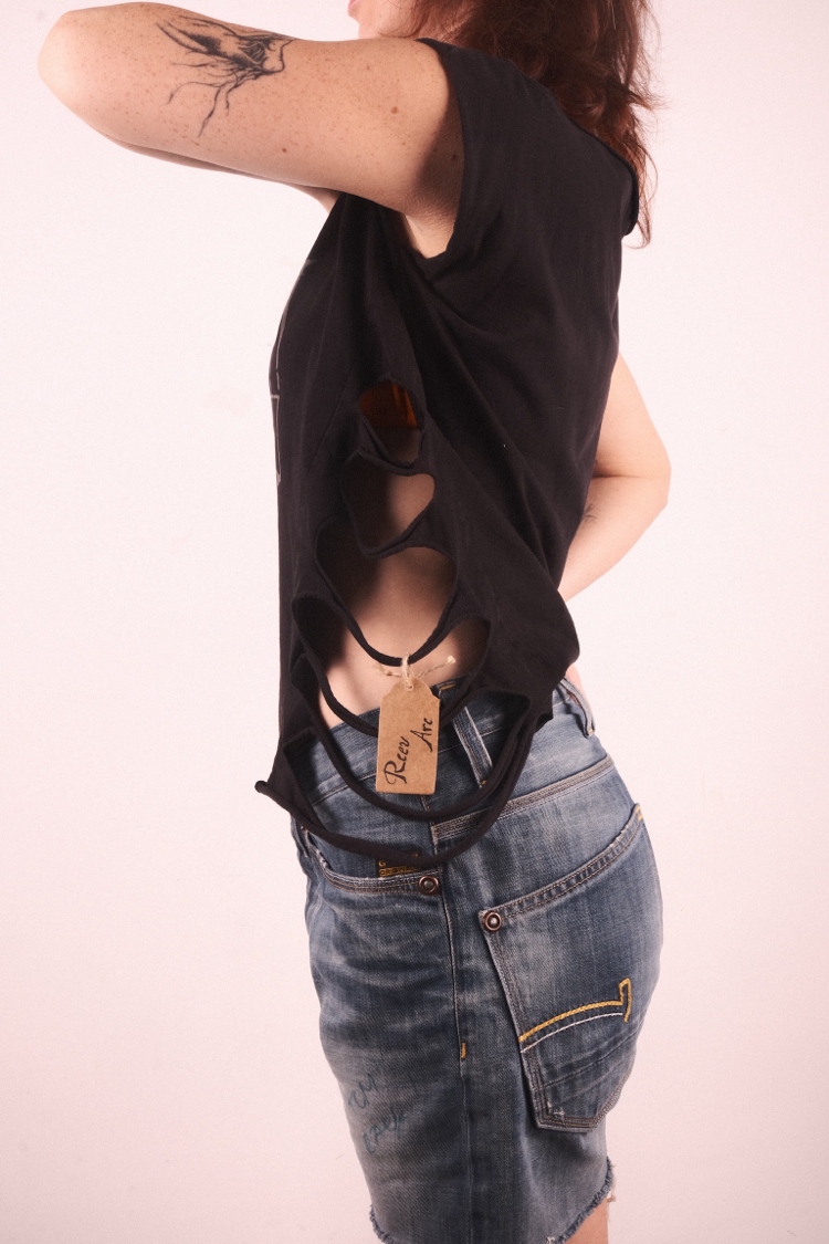 Spider Web Cut-Out Tee