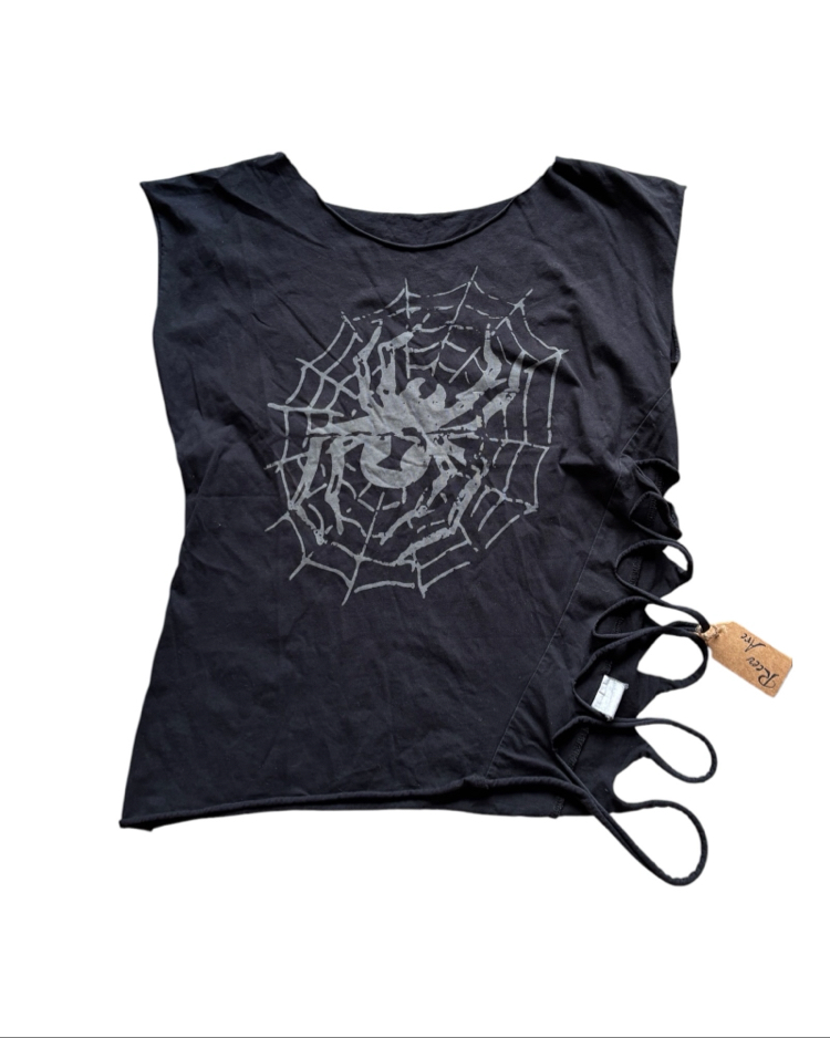 Spider Web Cut-Out Tee