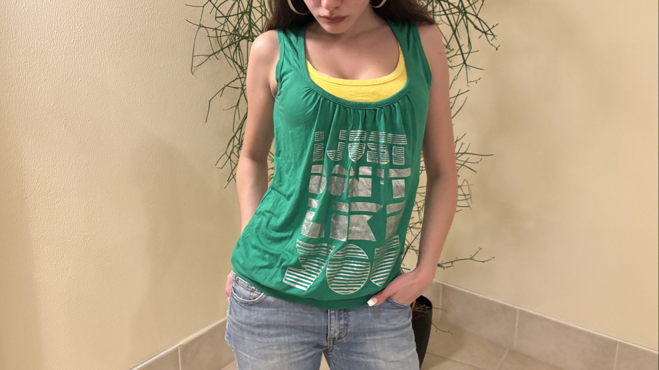 Layered Graphic Tank Top