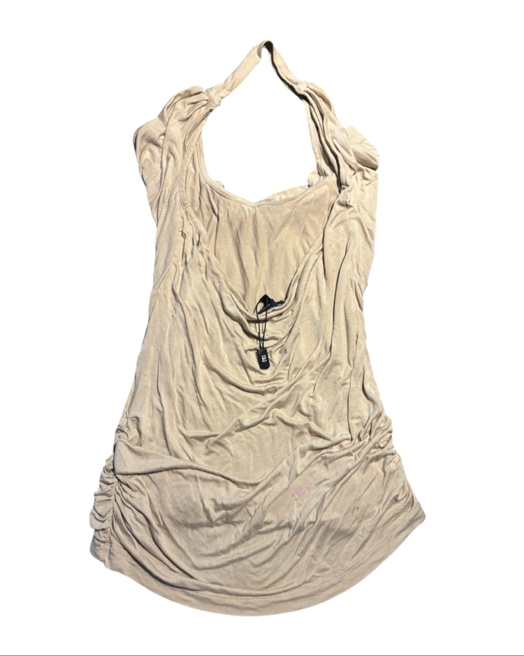 Network Draped Halter Top
